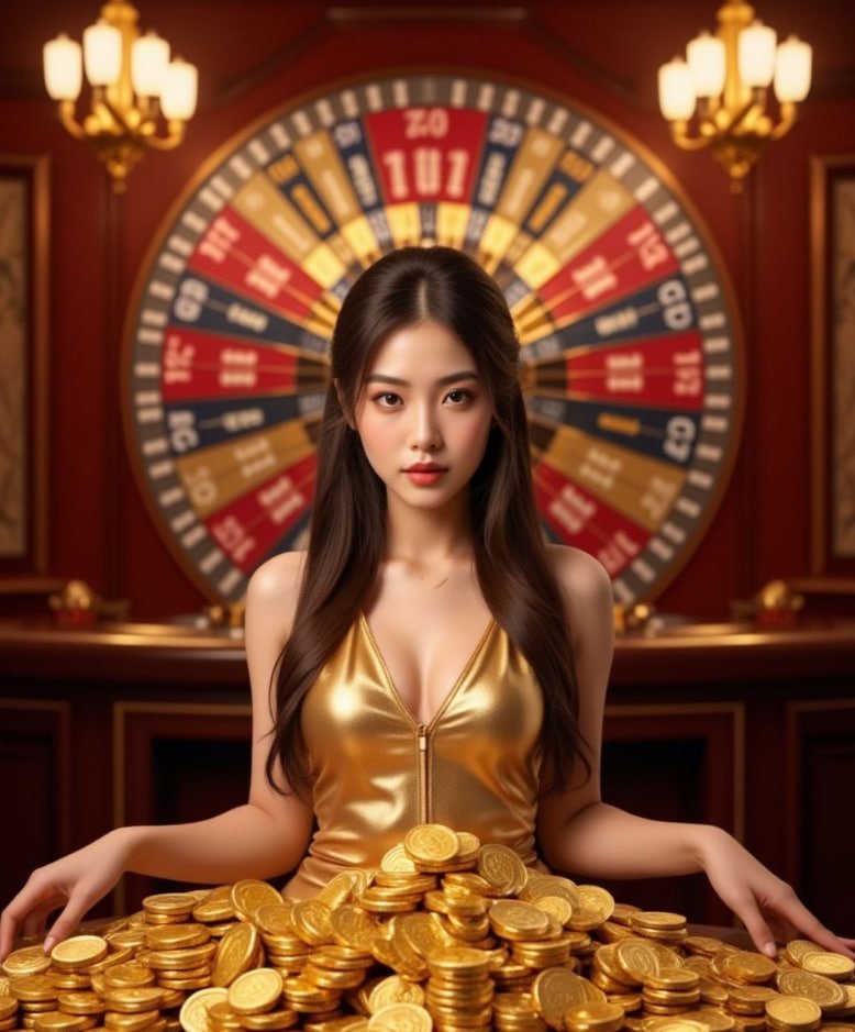Live casino dealer table with cards and chips for Filipino online players